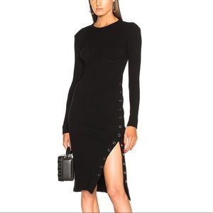 Fleur Du Mal Side Slit Knit Dress